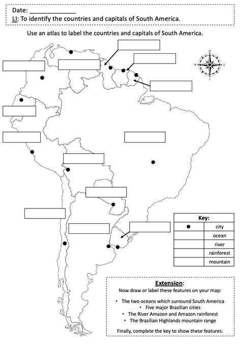 south america countries and capitals quiz.